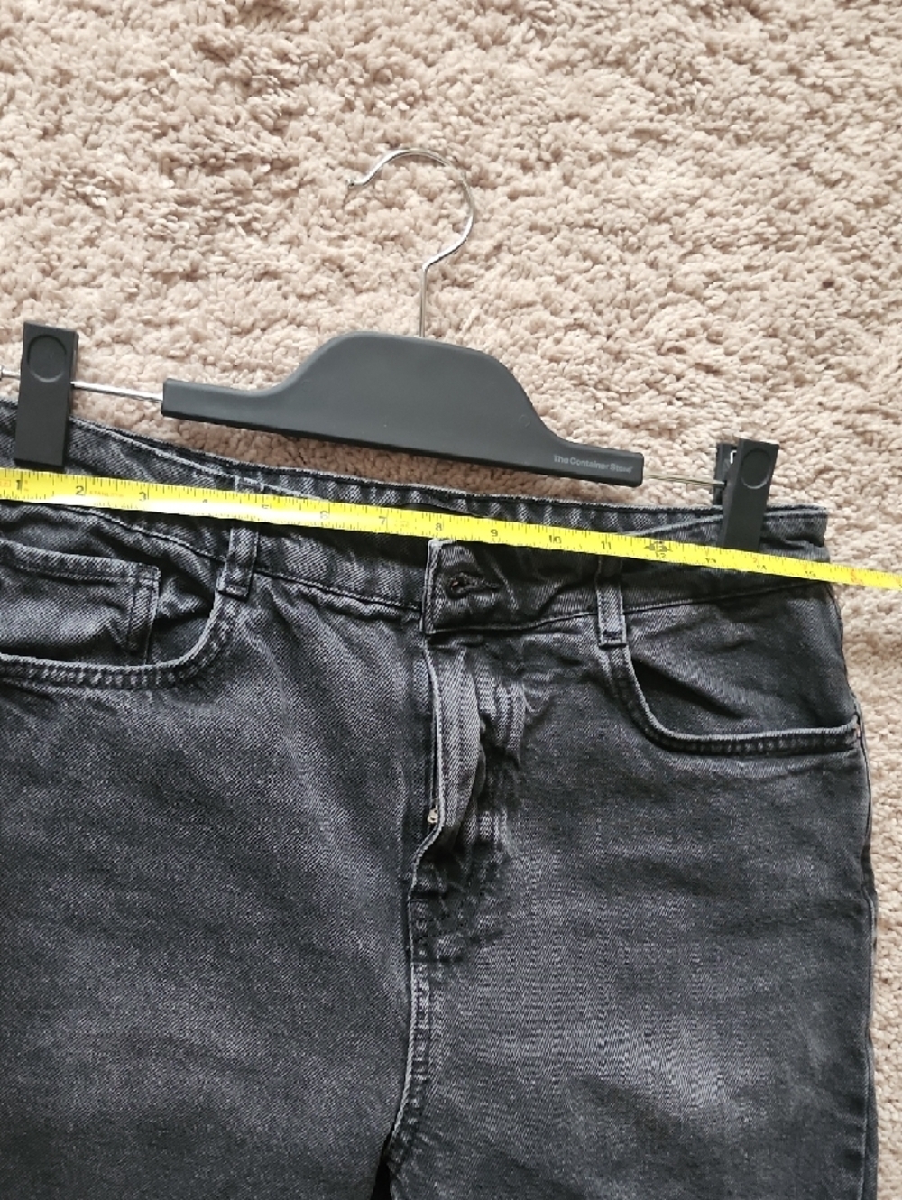Zara Black High Rise Washed Straight Jeans - Picture 5 of 8